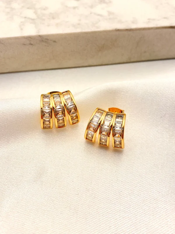 Aretes destello triple