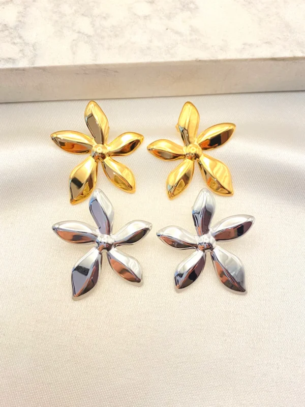 Aretes jardín de brillos