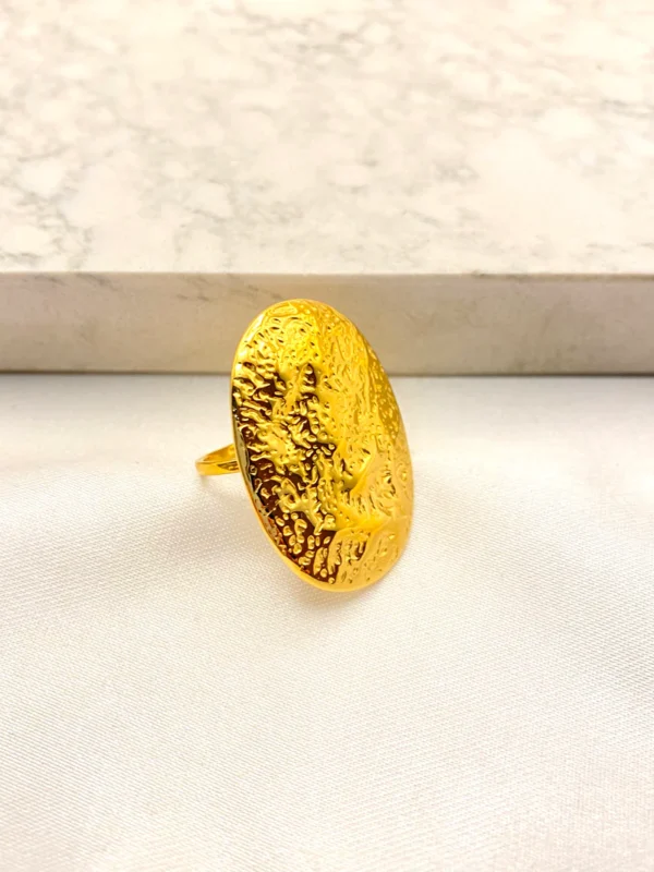Anillo sol de textura